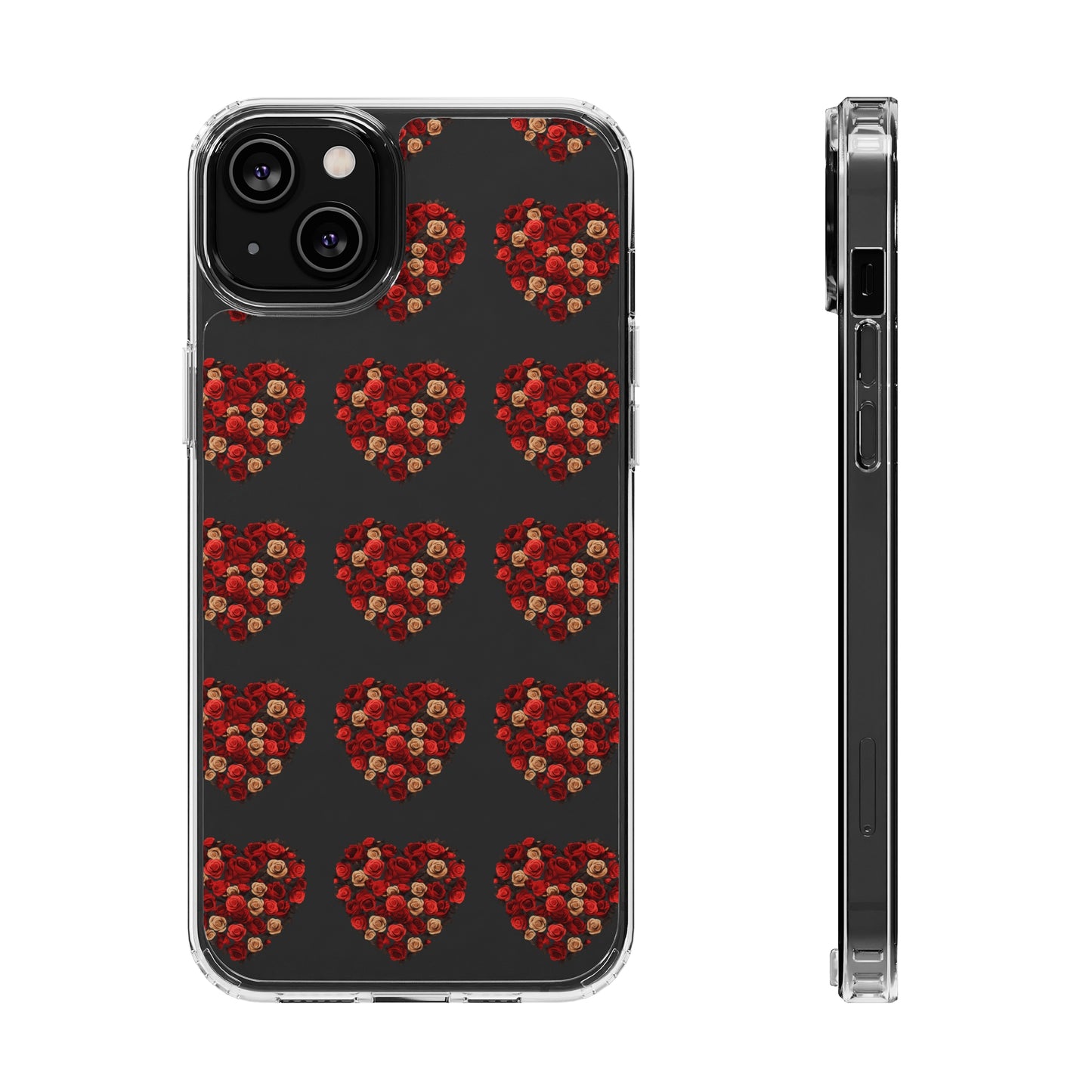 Valentine's day flourish heart shape design cases