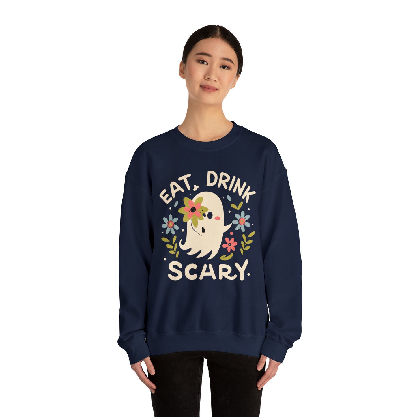 Halloween Eat, Drink Scary Spooky Sweatshirt, Spooky Season Halloween Sweatshirt, Halloween Costume, Spooky Sweatshirt, Halloween Gifts