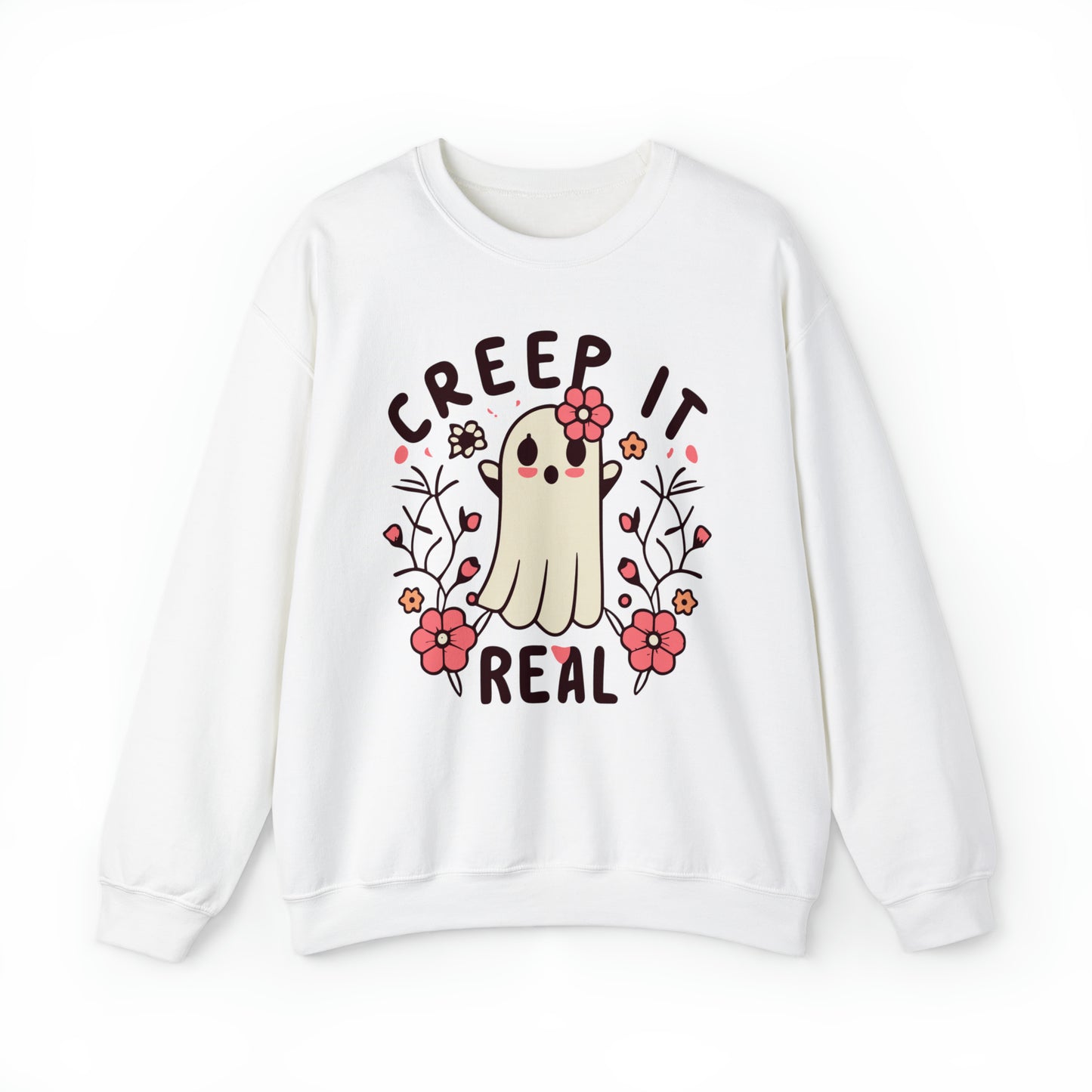 Creep It Real Sweatshirt, Spooky Season Halloween Sweatshirt, Winter Sweatshirt, Spooky Sweatshirt, Halloween Gifts