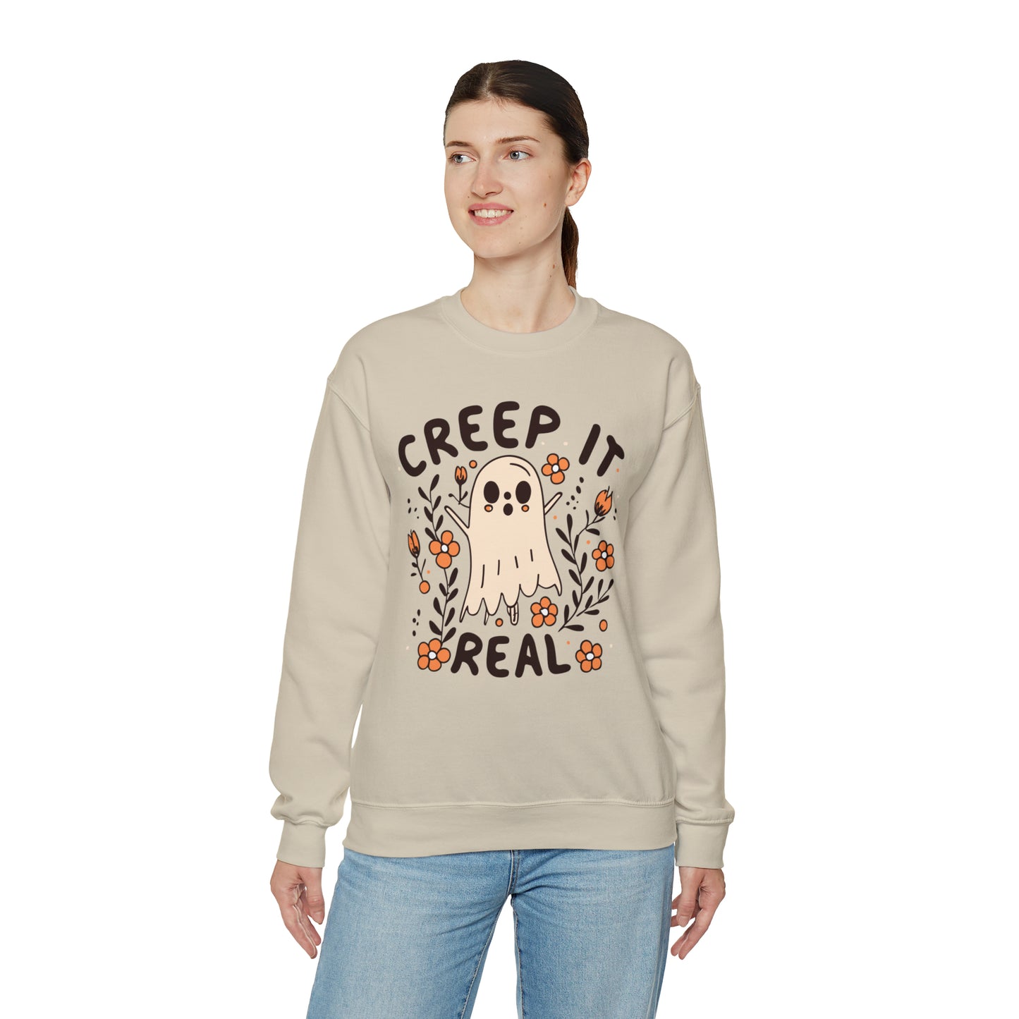 Creep It Real Sweatshirt, Spooky Season Halloween Sweatshirt, Winter Sweatshirt, Spooky Sweatshirt, Halloween Gifts