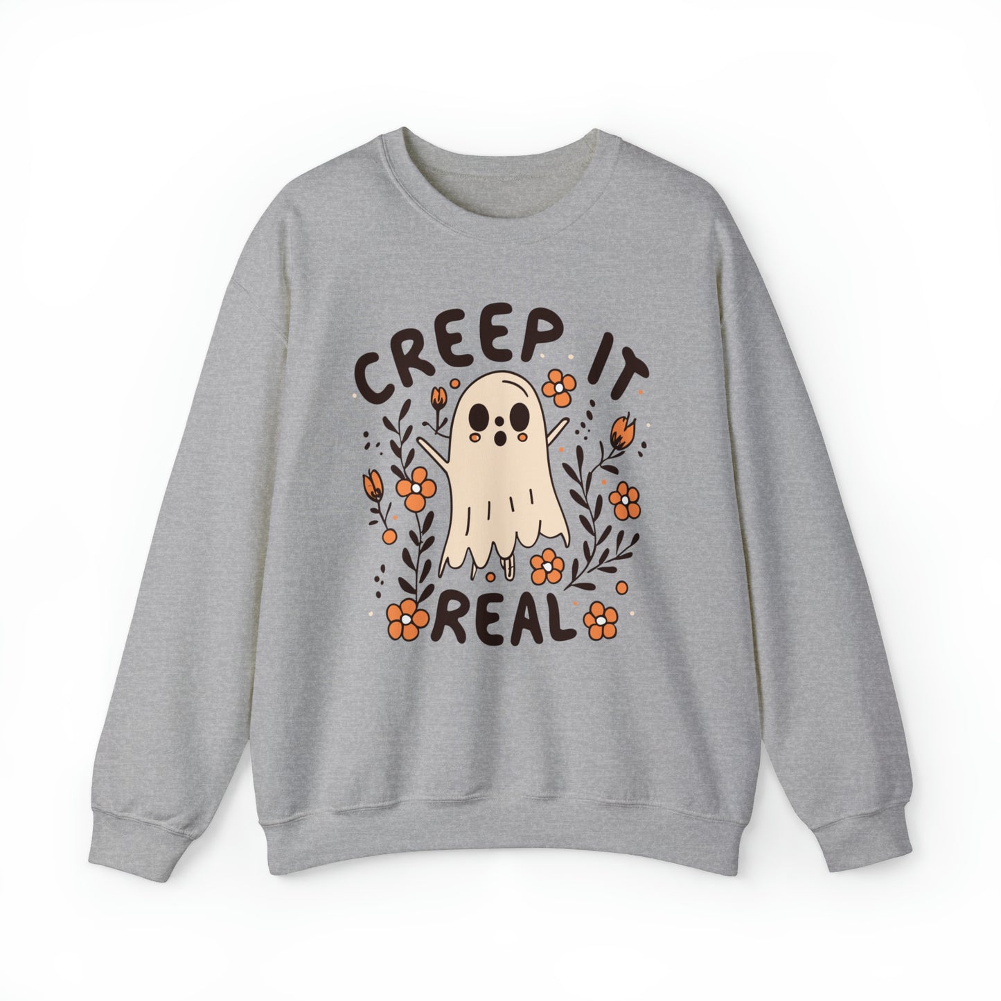 Creep It Real Sweatshirt, Spooky Season Halloween Sweatshirt, Winter Sweatshirt, Spooky Sweatshirt, Halloween Gifts