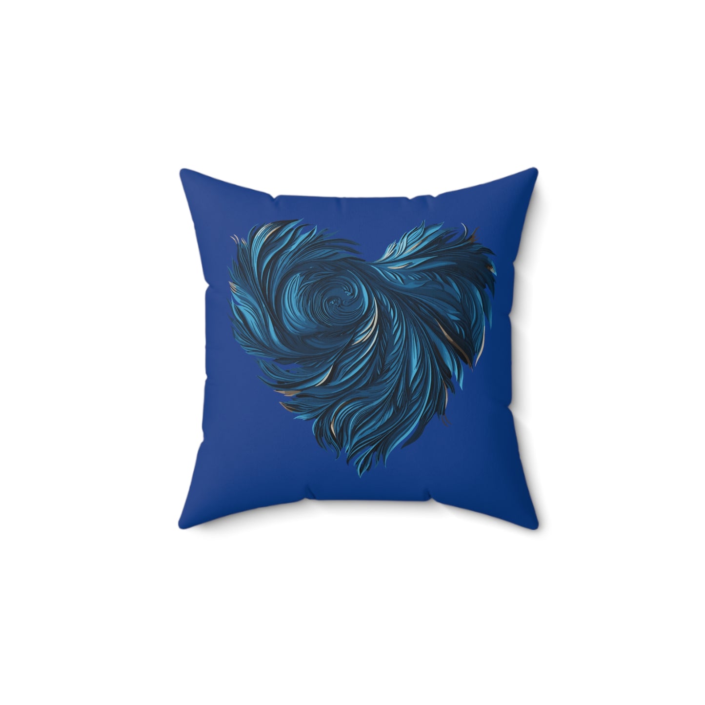 Valentine's day best home decor Dark blue Spun Polyester Square Pillow