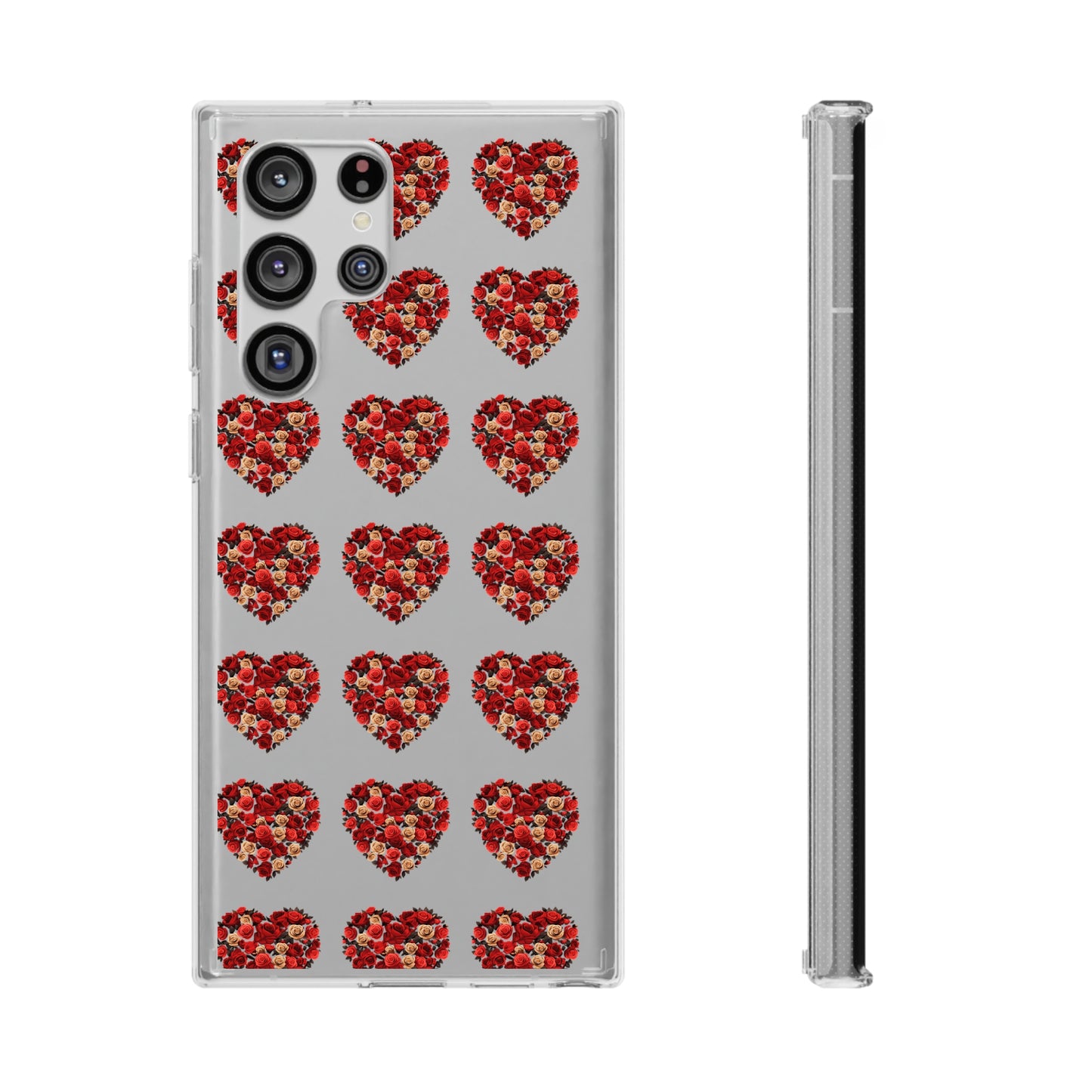 Valentine's day flourish heart shape design cases