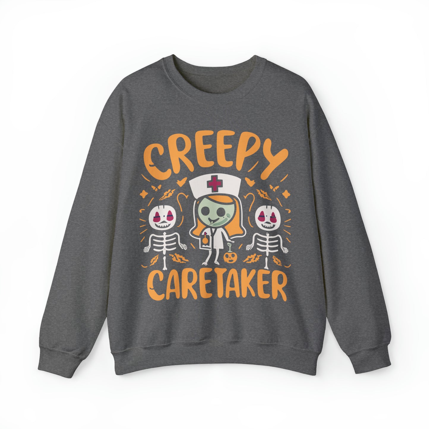 Creepy Caretaker Nurse Halloween Sweatshirt, Spooky Season Halloween Sweatshirt, Halloween Costume, Spooky Sweatshirt, Halloween Gifts