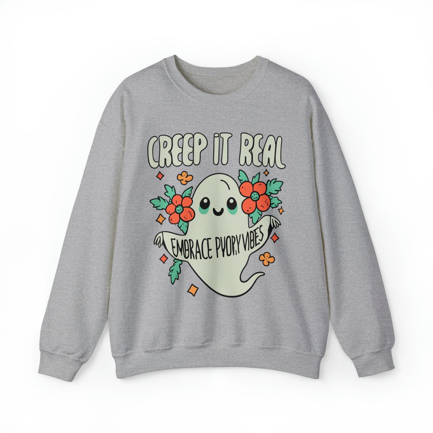 Creep It Real Sweatshirt, Spooky Season Halloween Sweatshirt, Winter Sweatshirt, Spooky Sweatshirt, Halloween Gifts