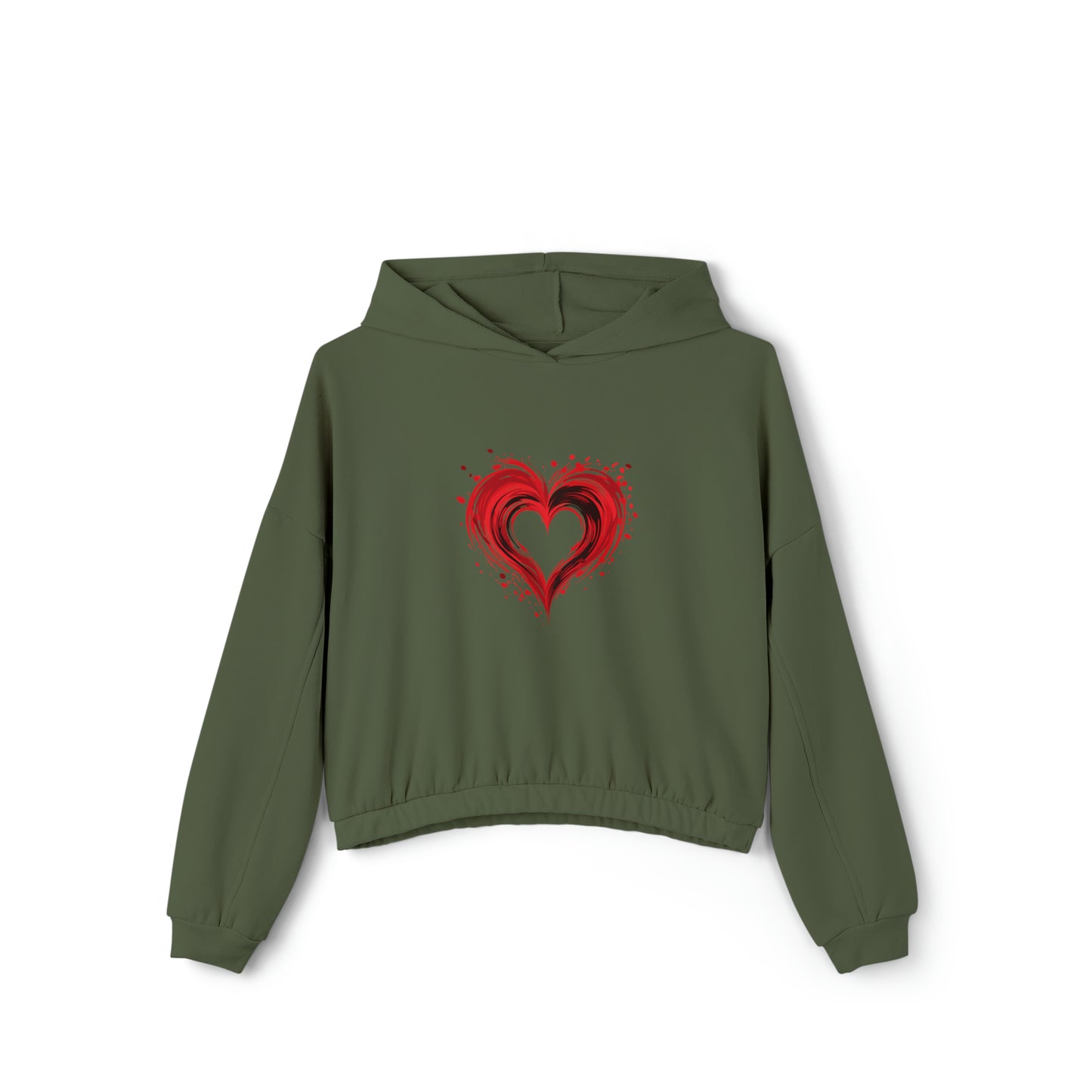 Valentine's best Gift, Women's Cinched Bottom Hoodie