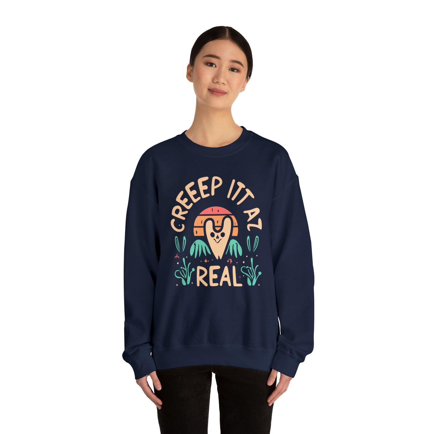 Creep It Real Halloween Sweatshirt, Spooky Season Halloween Sweatshirt, Halloween Costume, Spooky Sweatshirt, Halloween Gifts