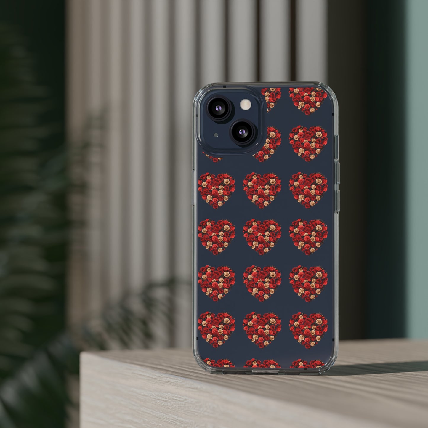 Valentine's day flourish heart shape design cases