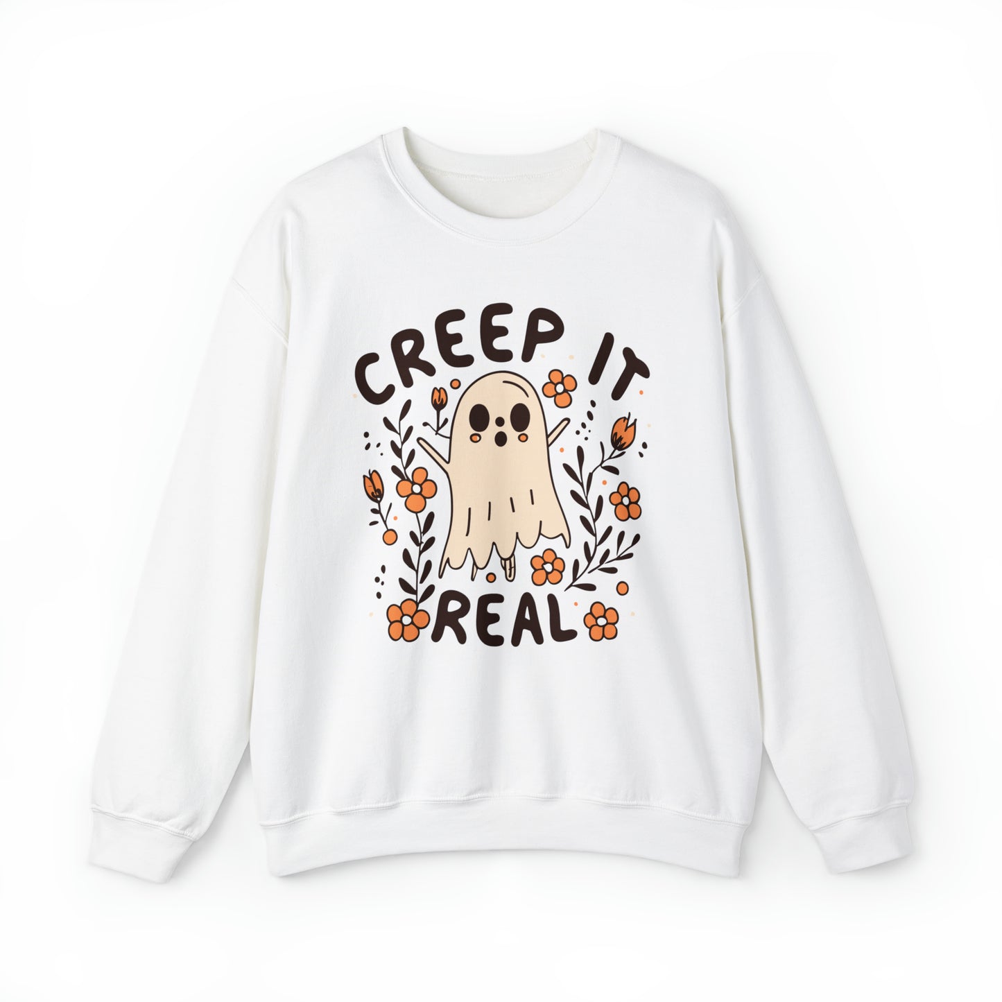 Creep It Real Sweatshirt, Spooky Season Halloween Sweatshirt, Winter Sweatshirt, Spooky Sweatshirt, Halloween Gifts