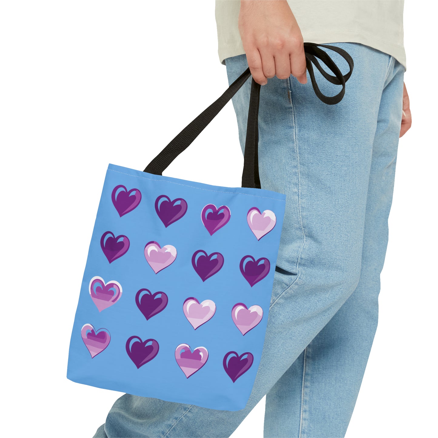 Valentine's Light blue Tote Bag (AOP)