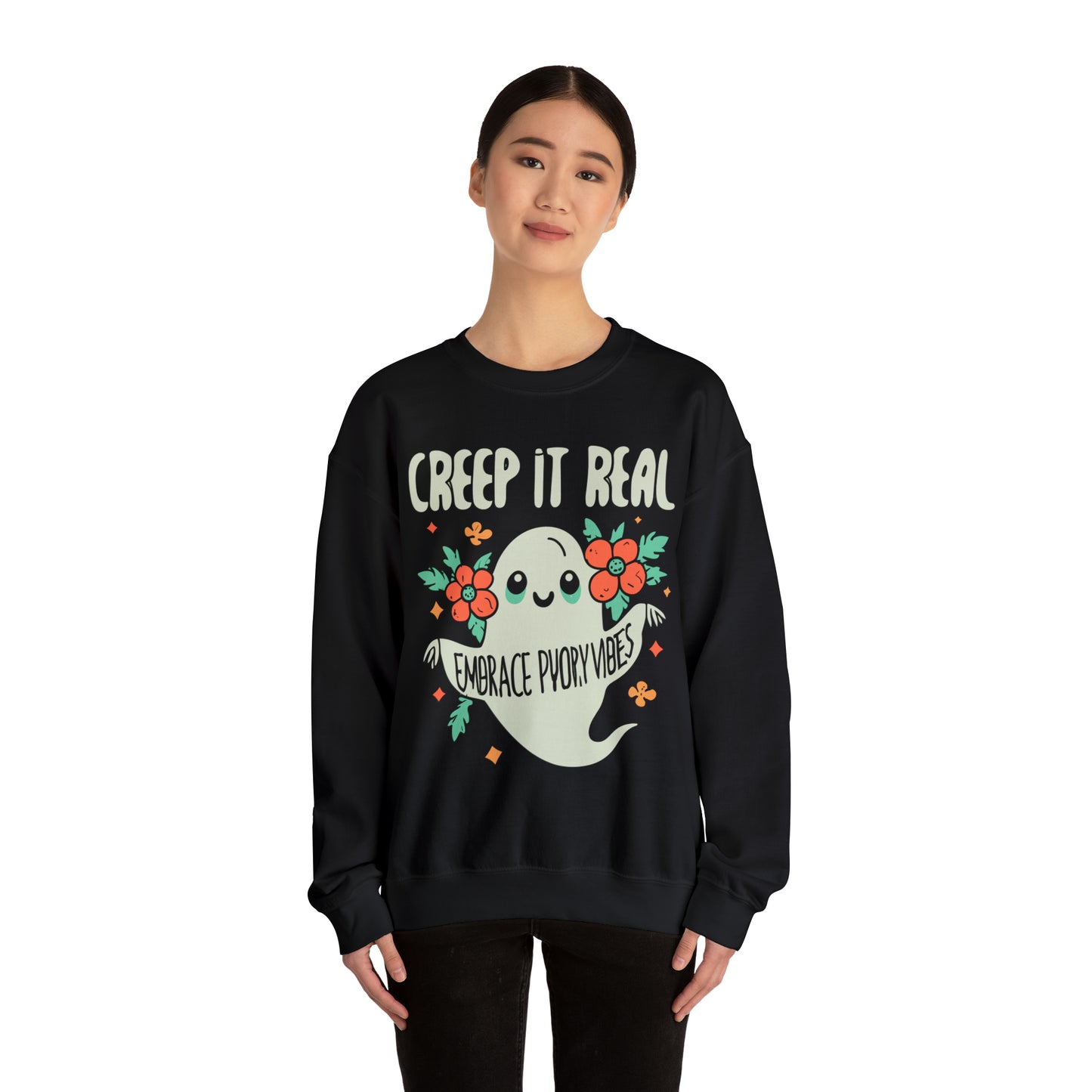 Creep It Real Sweatshirt, Spooky Season Halloween Sweatshirt, Winter Sweatshirt, Spooky Sweatshirt, Halloween Gifts