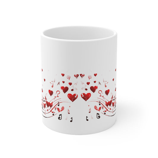 Musical Valentine's best gift ever, Ceramic Mug 11oz