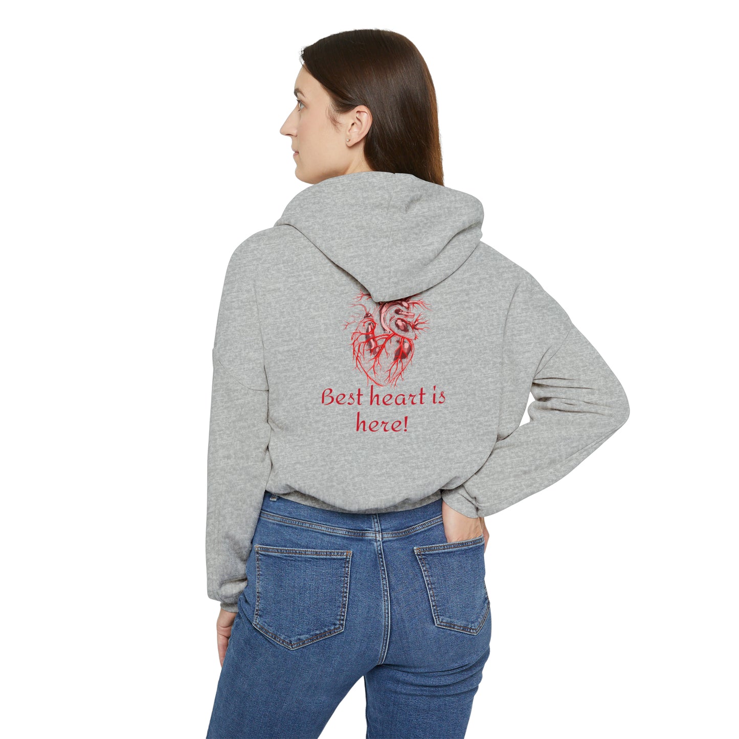 Valentine's best Gift, Women's Cinched Bottom Hoodie