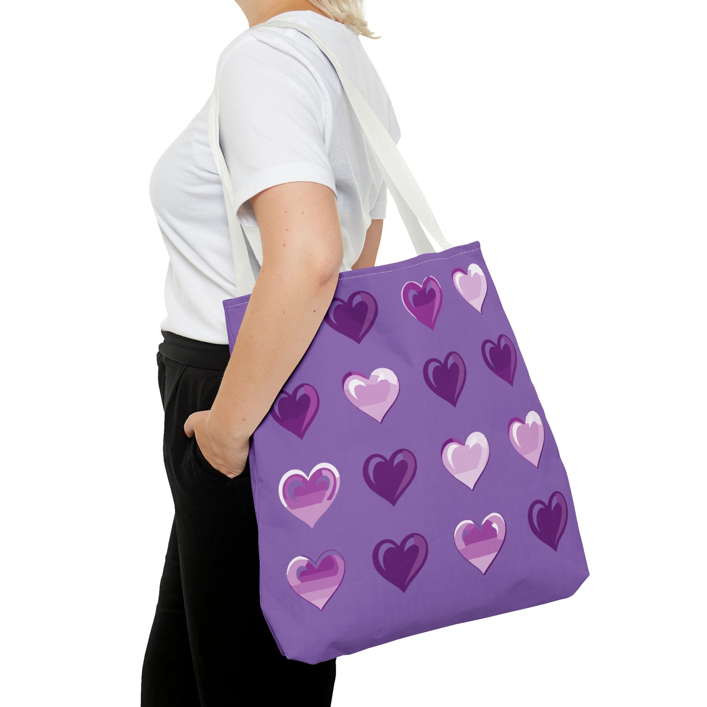 Valentine's Light purple Tote Bag (AOP)