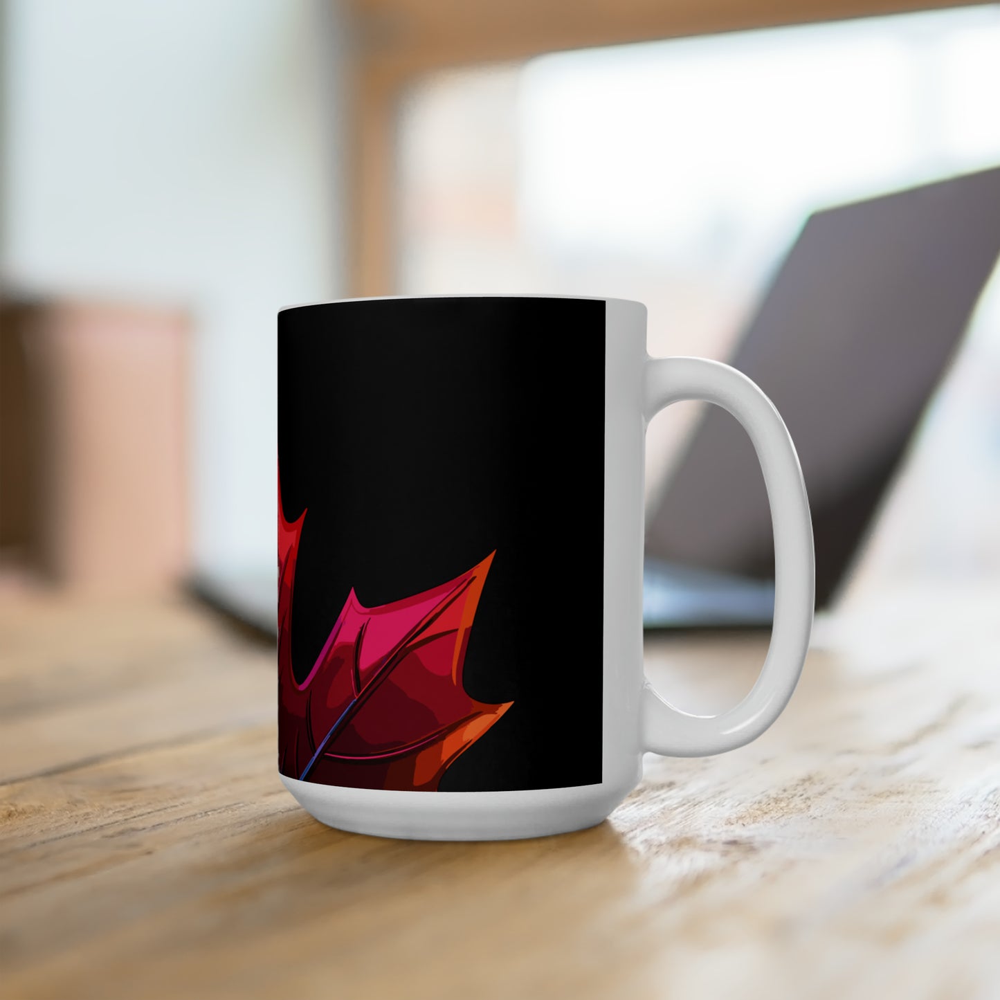 Simple Canada maple colorful leaf, Ceramic Mug15oz