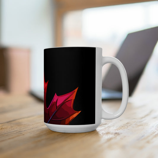 Simple Canada maple colorful leaf, Ceramic Mug15oz