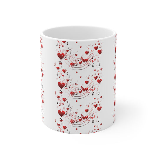 Musical Valentine's best gift ever, Ceramic Mug 11oz