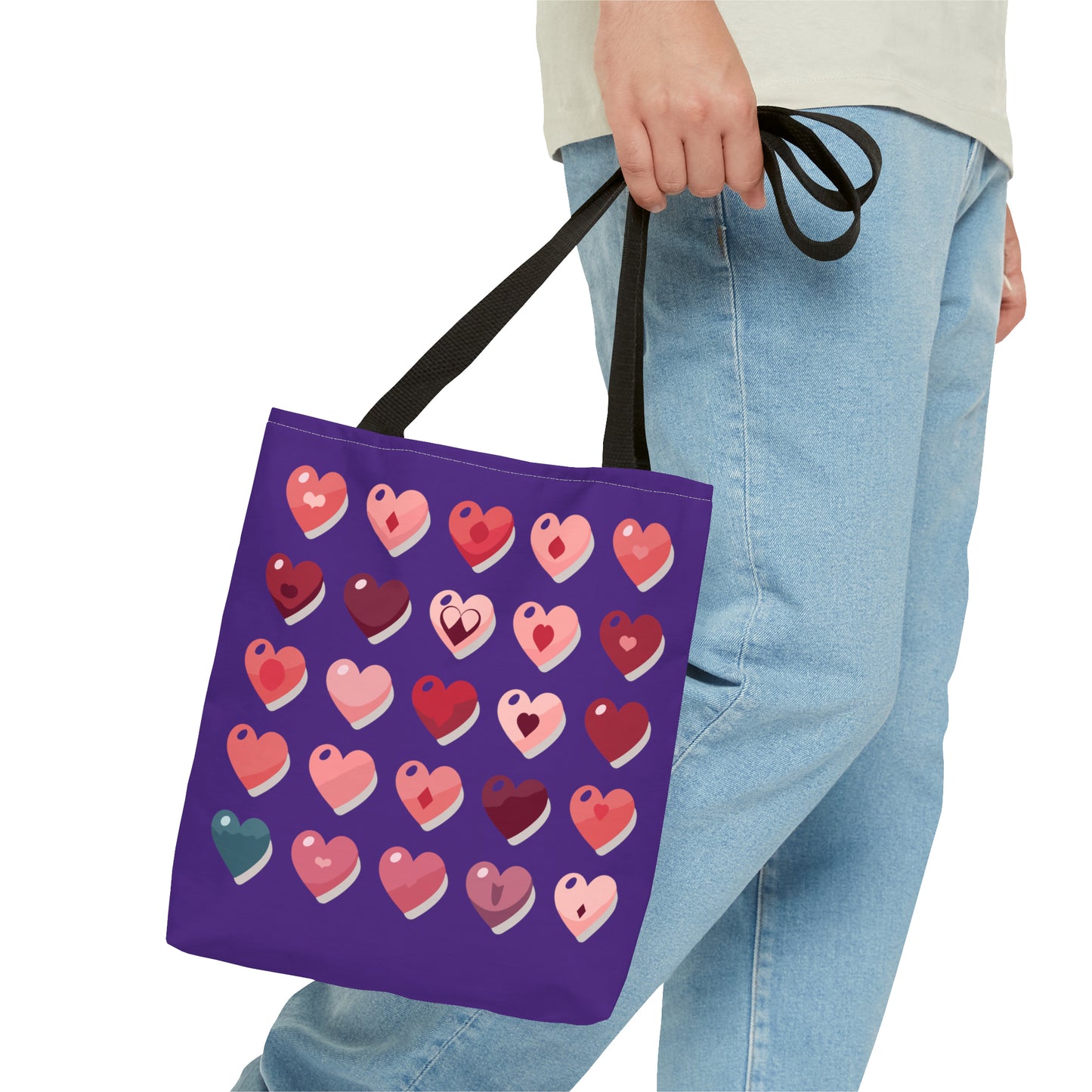 Valentine's purple Tote Bag (AOP)