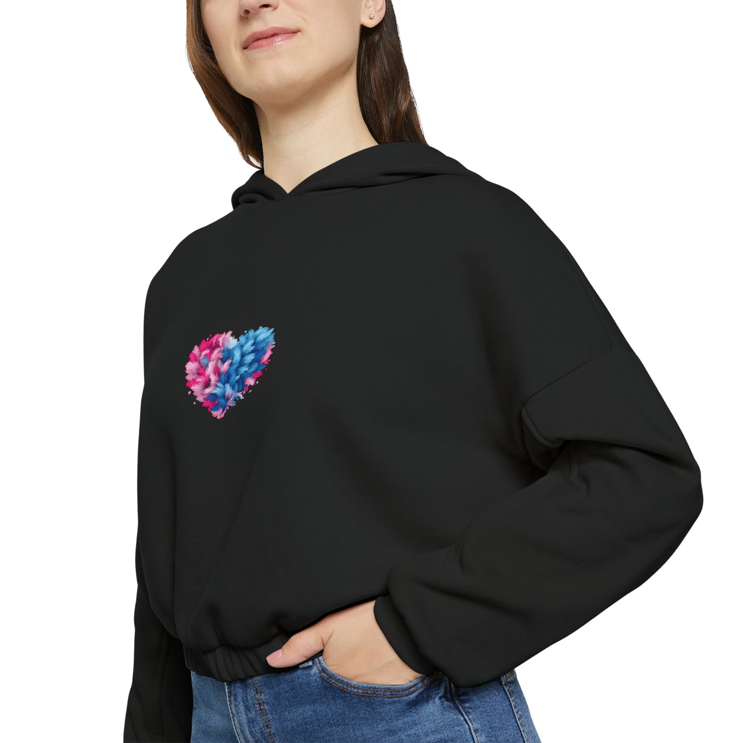 Valentine's best Gift, Women's Cinched Bottom Hoodie