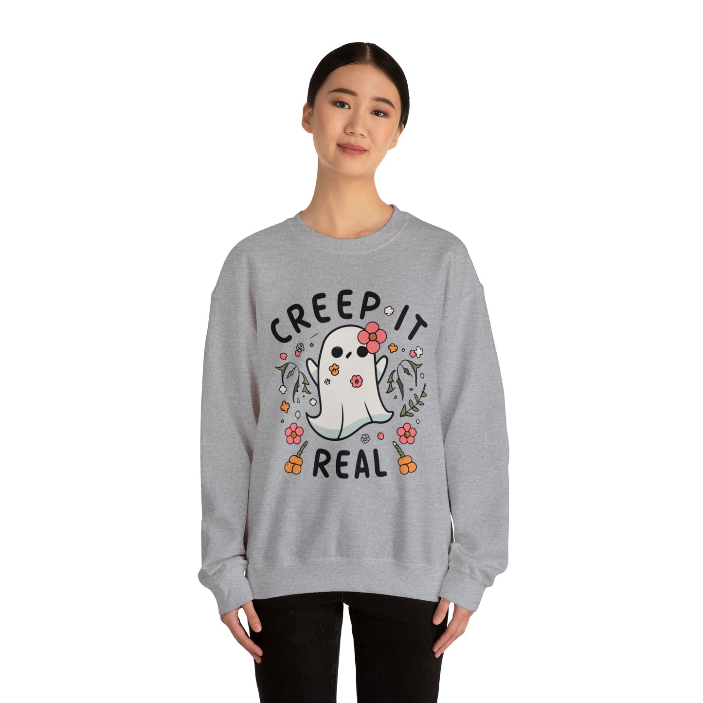 Creep It Real Sweatshirt, Spooky Season Halloween Sweatshirt, Halloween Costume, Spooky Sweatshirt, Halloween Gifts