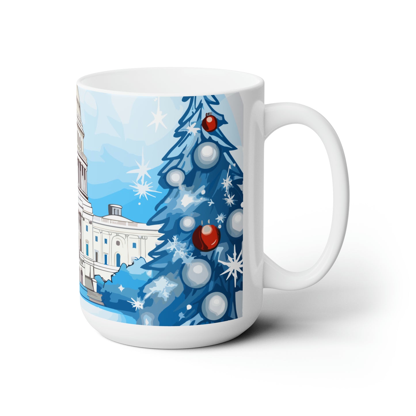 Washington DC in Christmas decorations Ceramic Mug15oz