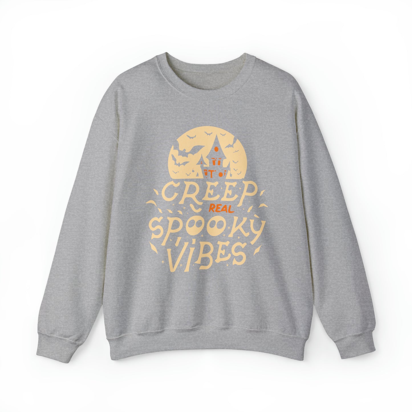 Creep It Real Spooky Vibes Sweatshirt, Spooky Season Halloween Sweatshirt, Halloween Costume, Spooky Sweatshirt, Halloween Gifts