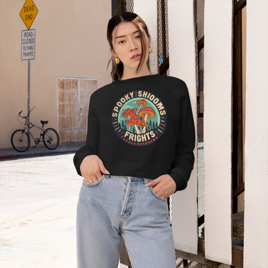 Spooky Shrooms: Fungi Frights Sweatshirt, Unique Mushroom Costume & Spooky Season Halloween Sweatshirt