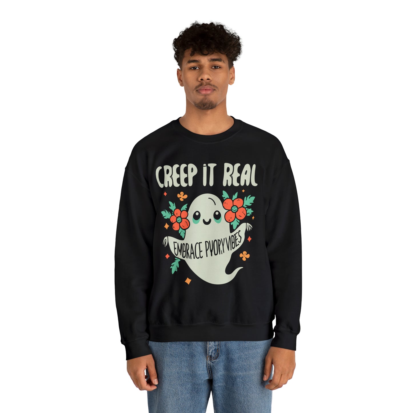 Creep It Real Sweatshirt, Spooky Season Halloween Sweatshirt, Winter Sweatshirt, Spooky Sweatshirt, Halloween Gifts