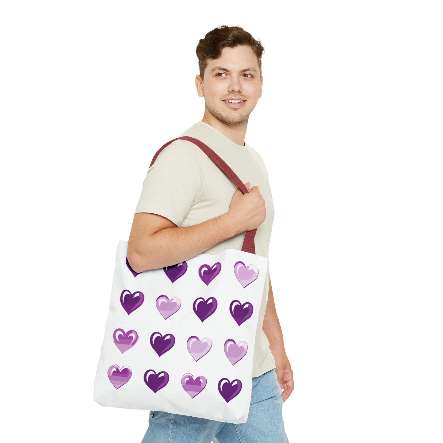 Valentine's white Tote Bag (AOP)