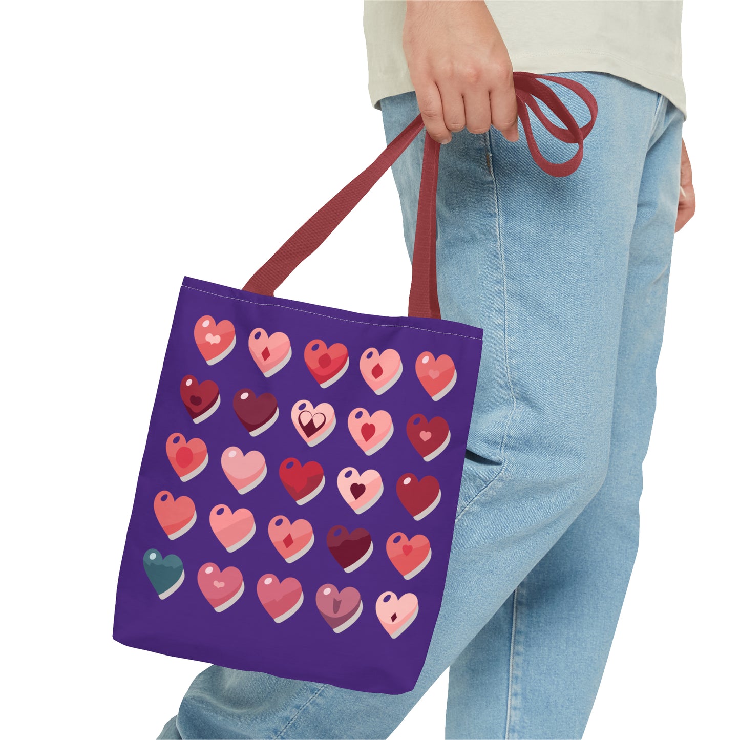 Valentine's purple Tote Bag (AOP)