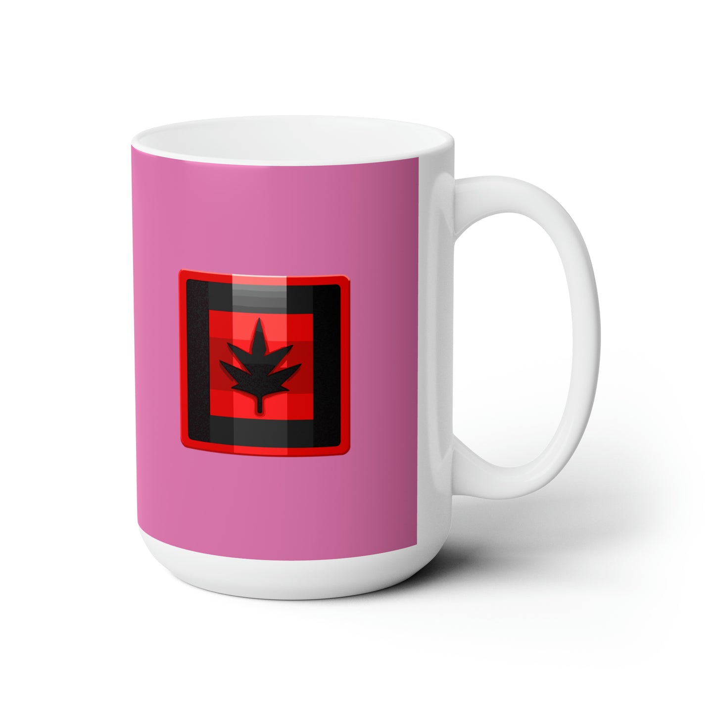 Canada maple leaf Light pink Christmas Ceramic Mug 15oz