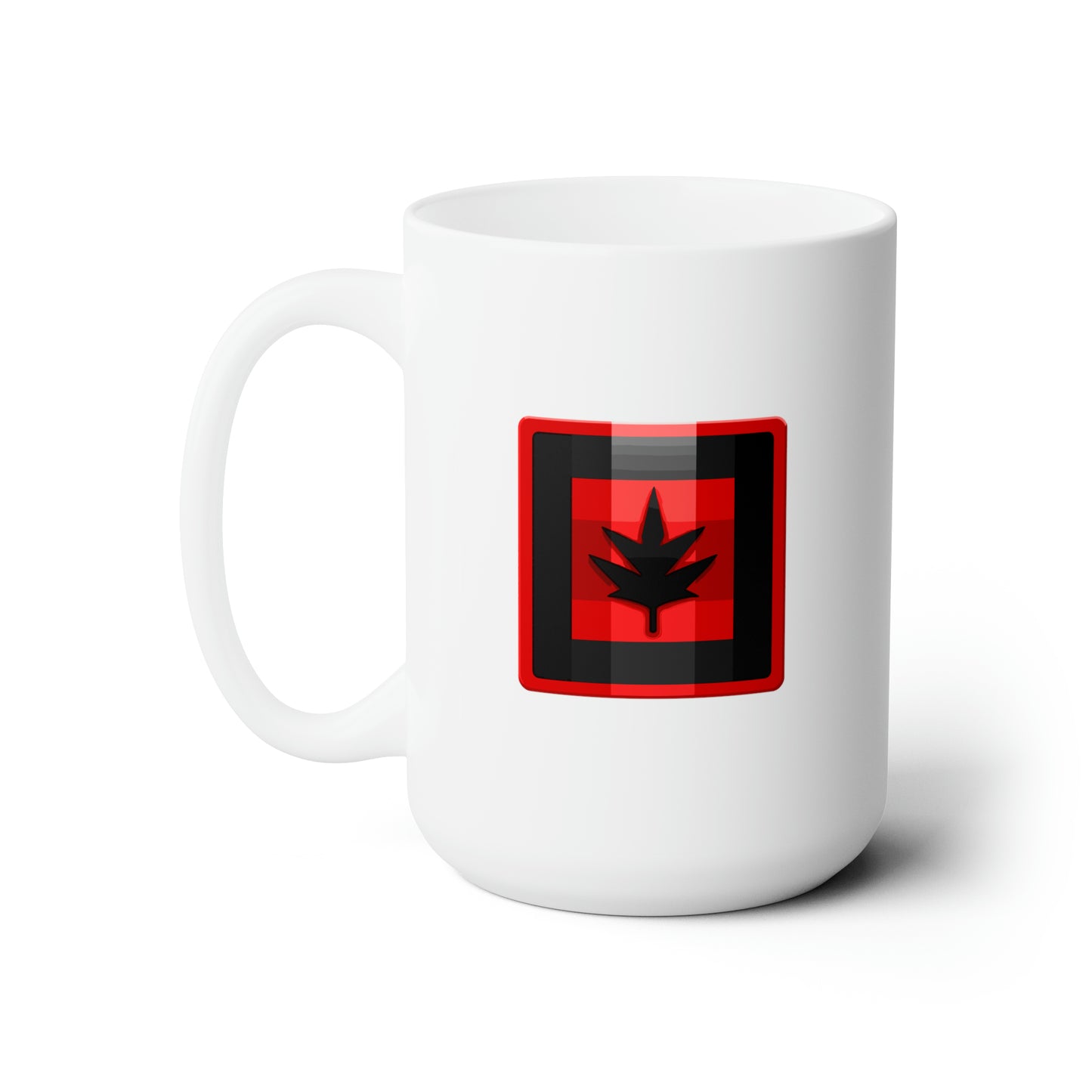 White color with Canada maple leaf Christmas Ceramic Mug 15oz