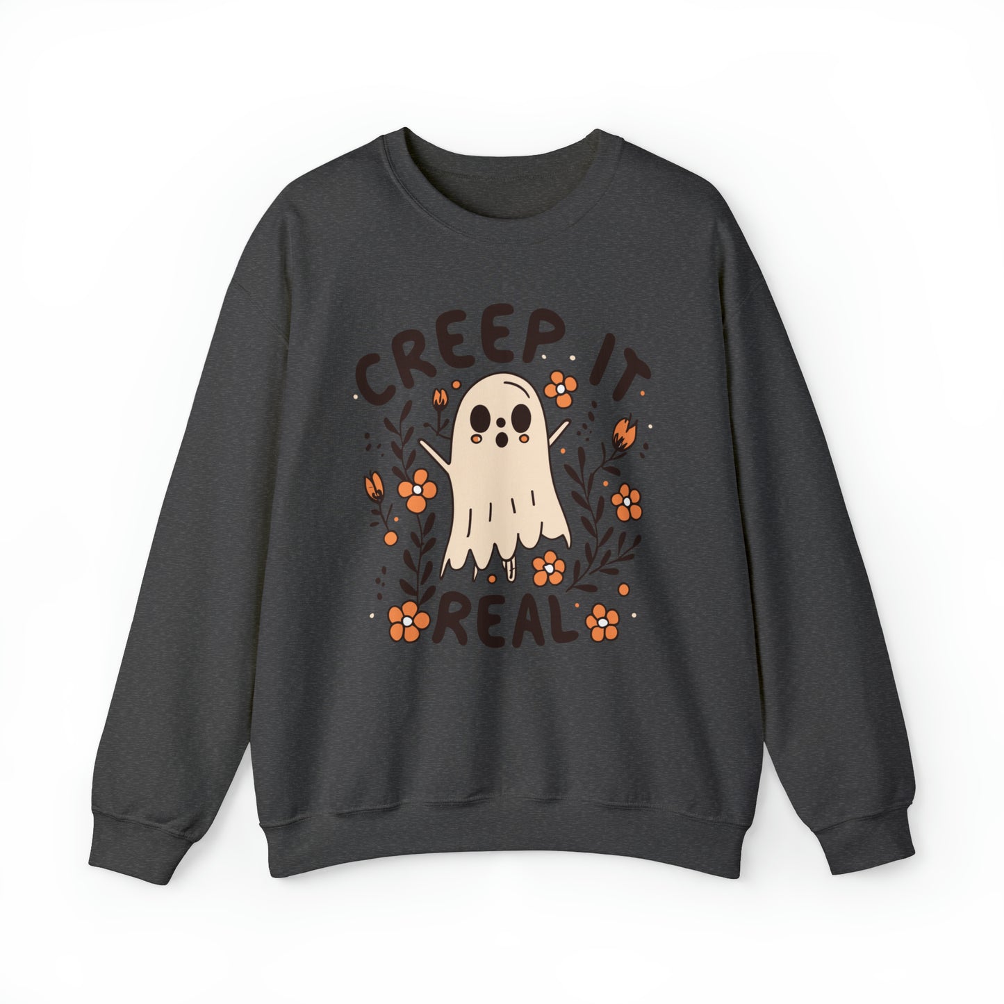 Creep It Real Sweatshirt, Spooky Season Halloween Sweatshirt, Winter Sweatshirt, Spooky Sweatshirt, Halloween Gifts