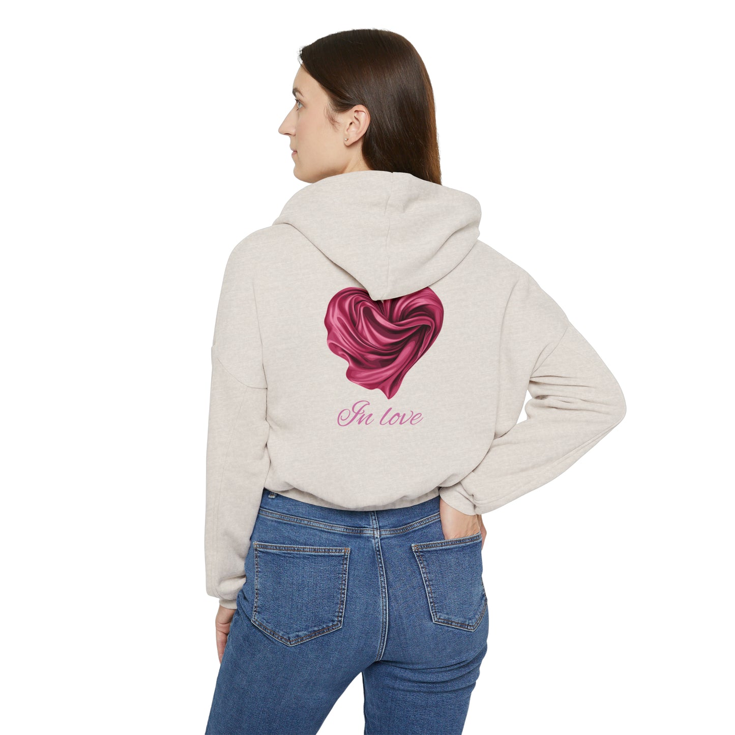 Valentine's best Gift, Women's Cinched Bottom Hoodie