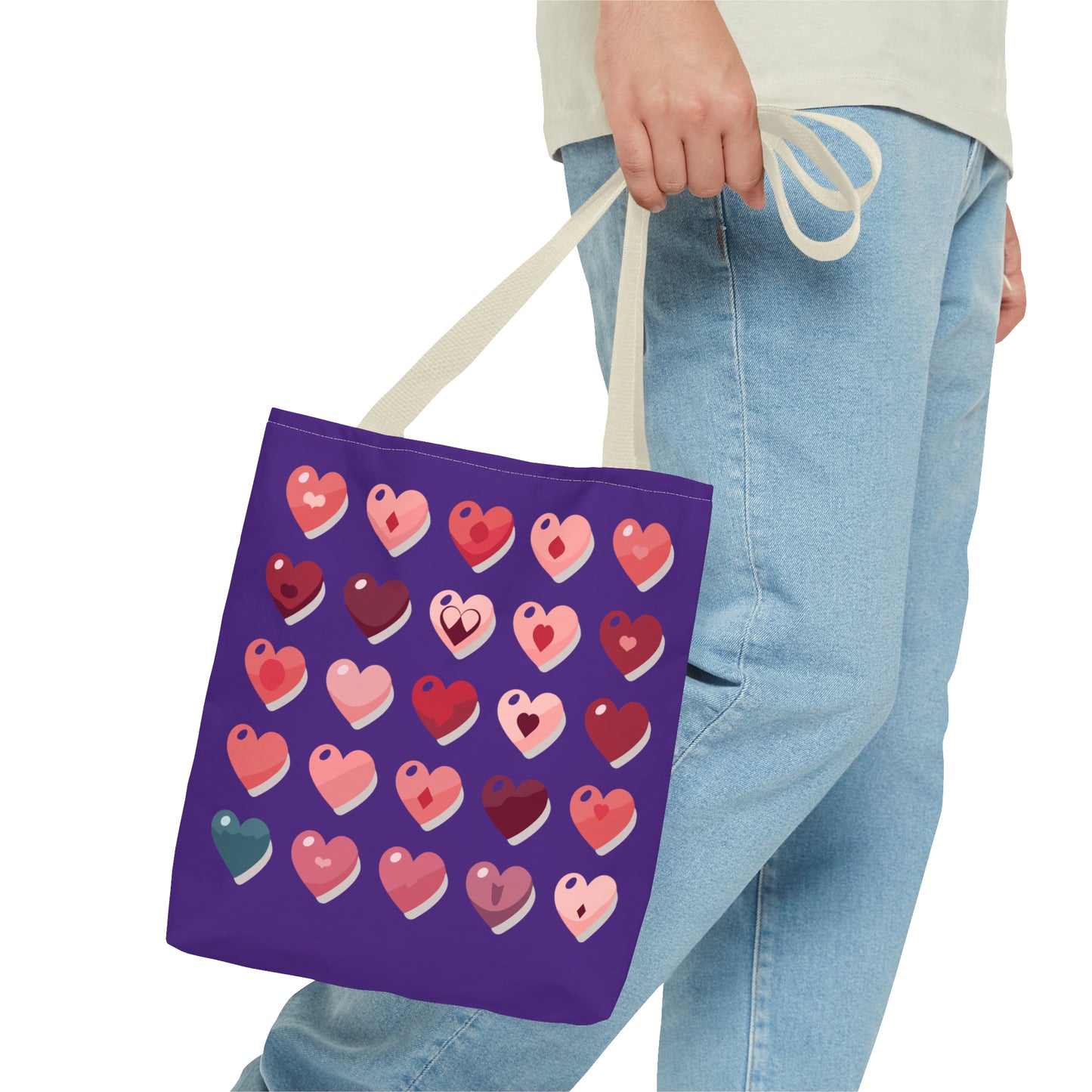 Valentine's purple Tote Bag (AOP)