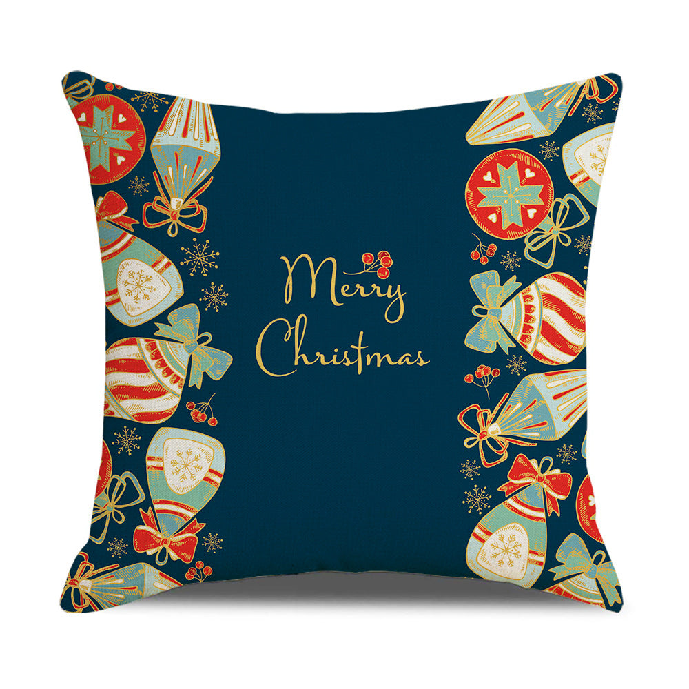 Santa Printed Cushion Sofa Cushion Home Furnishing