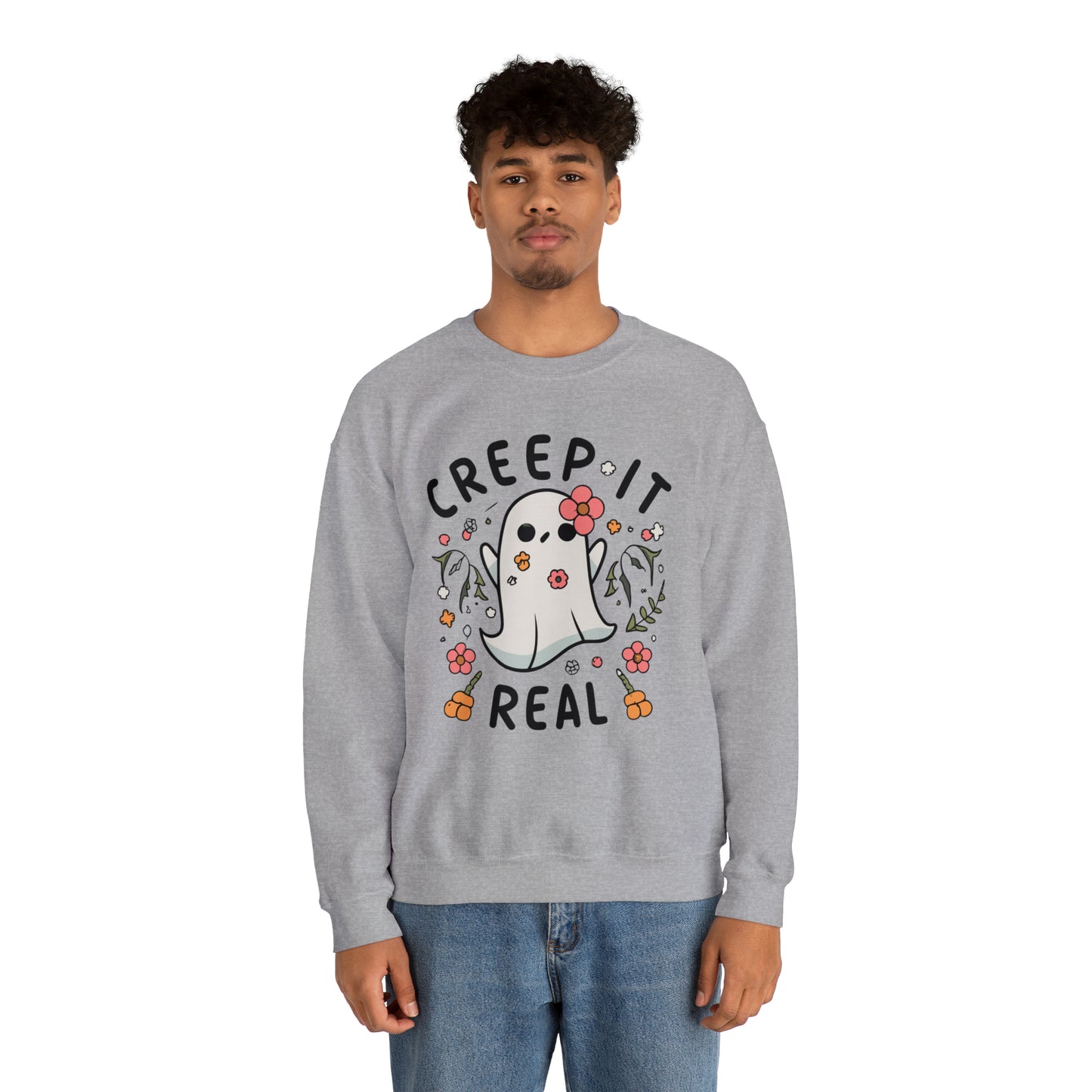 Creep It Real Sweatshirt, Spooky Season Halloween Sweatshirt, Halloween Costume, Spooky Sweatshirt, Halloween Gifts