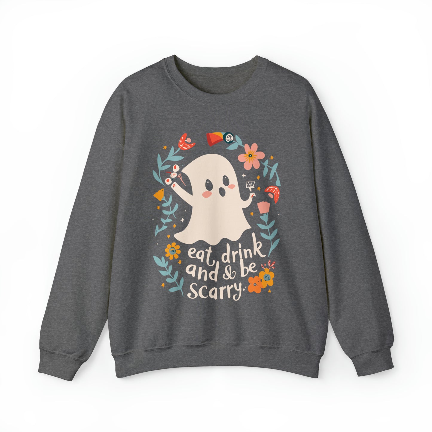 Spooky Eat, Drink and Scary Halloween Sweatshirt, Spooky Season Halloween Sweatshirt, Halloween Costume, Spooky Sweatshirt, Halloween Gifts