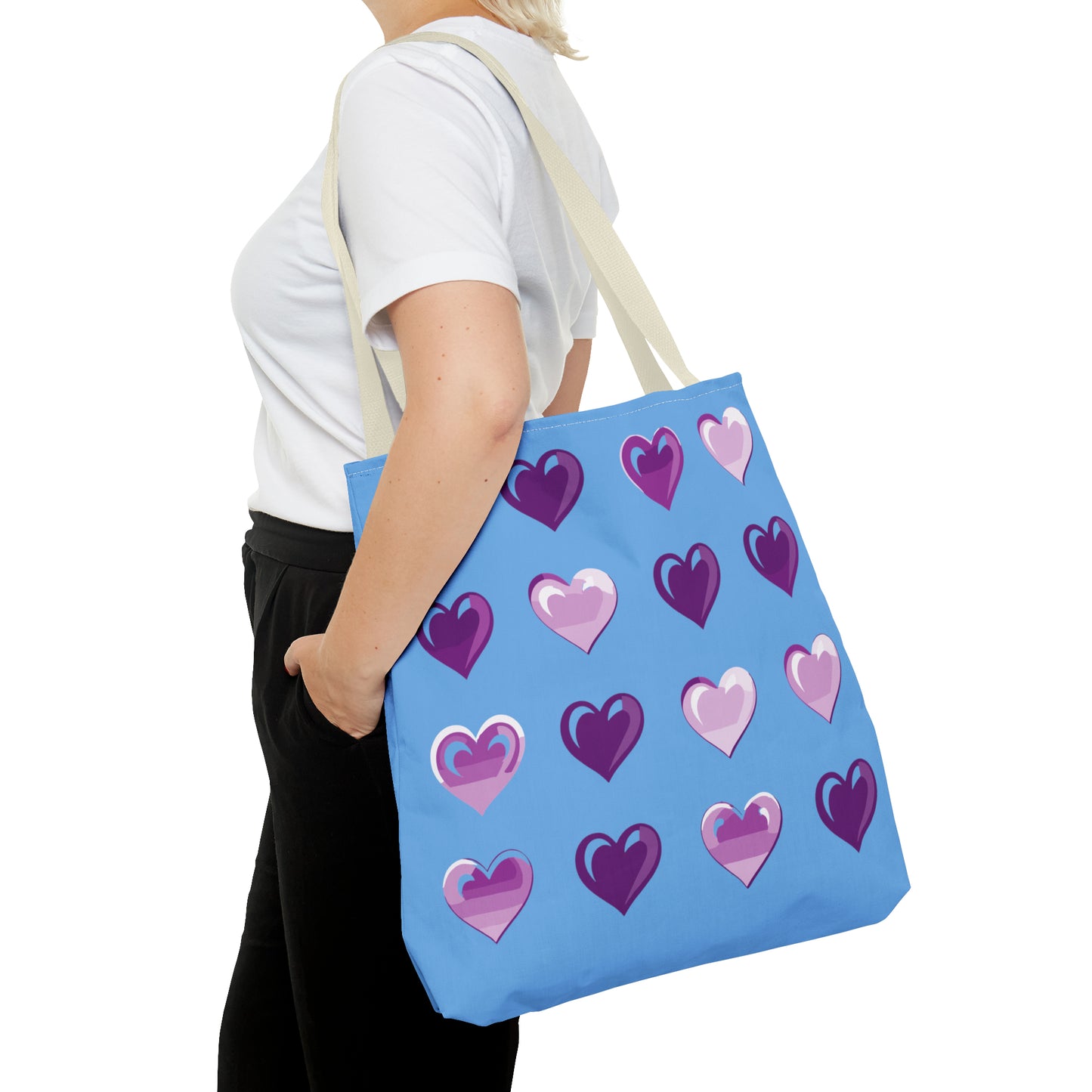 Valentine's Light blue Tote Bag (AOP)