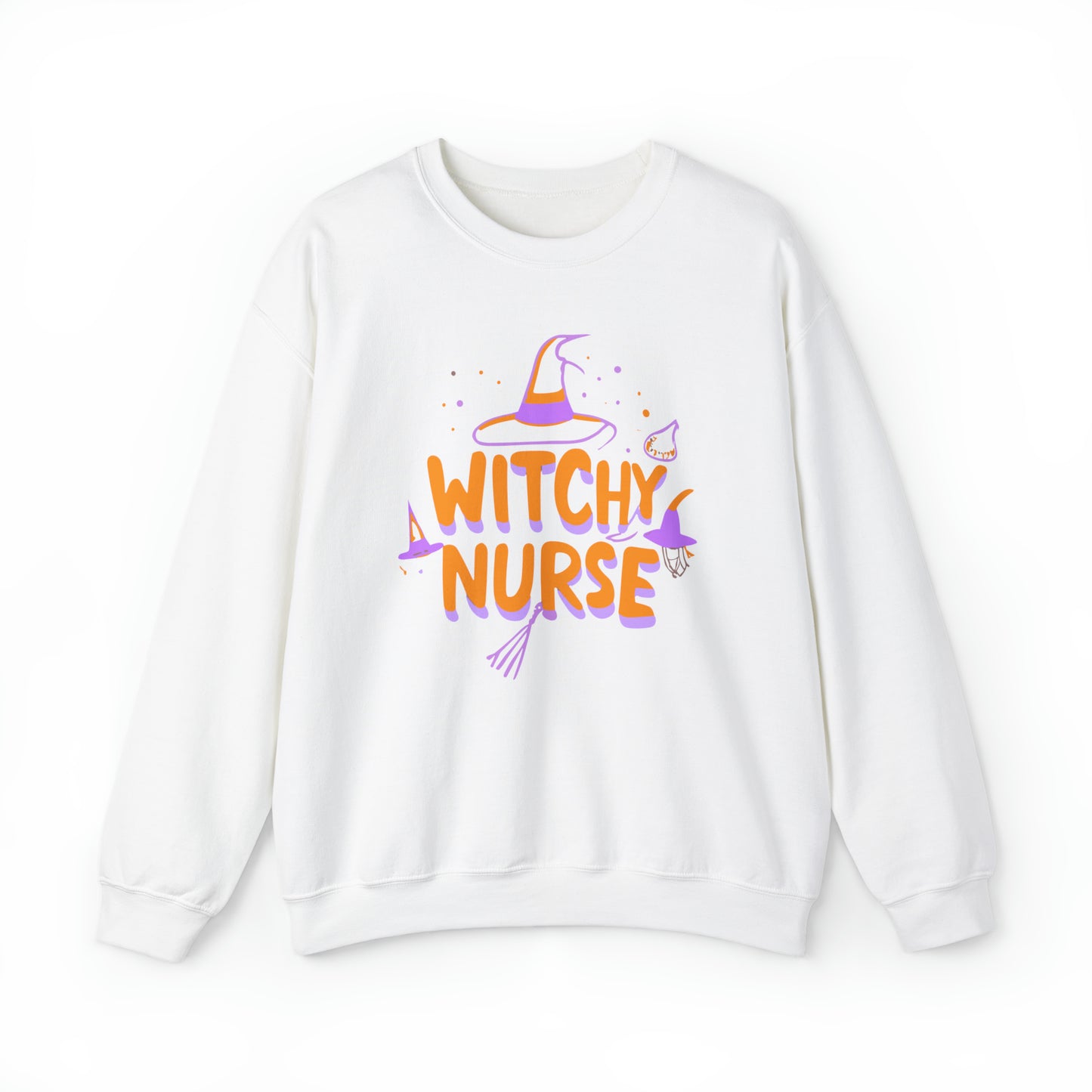 Witchy Nurse Halloween Sweatshirt, Spooky Season Halloween Sweatshirt, Winter Sweatshirt, Spooky Sweatshirt, Halloween Gifts