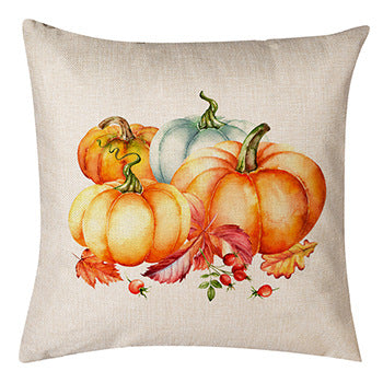 Thanksgiving Pumpkin Pillow Linen Sofa Pillow Cushion