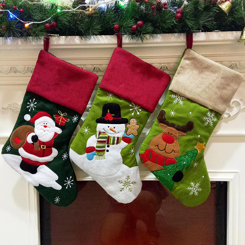 Fashion Christmas Ornament Knitted Sweater Socks