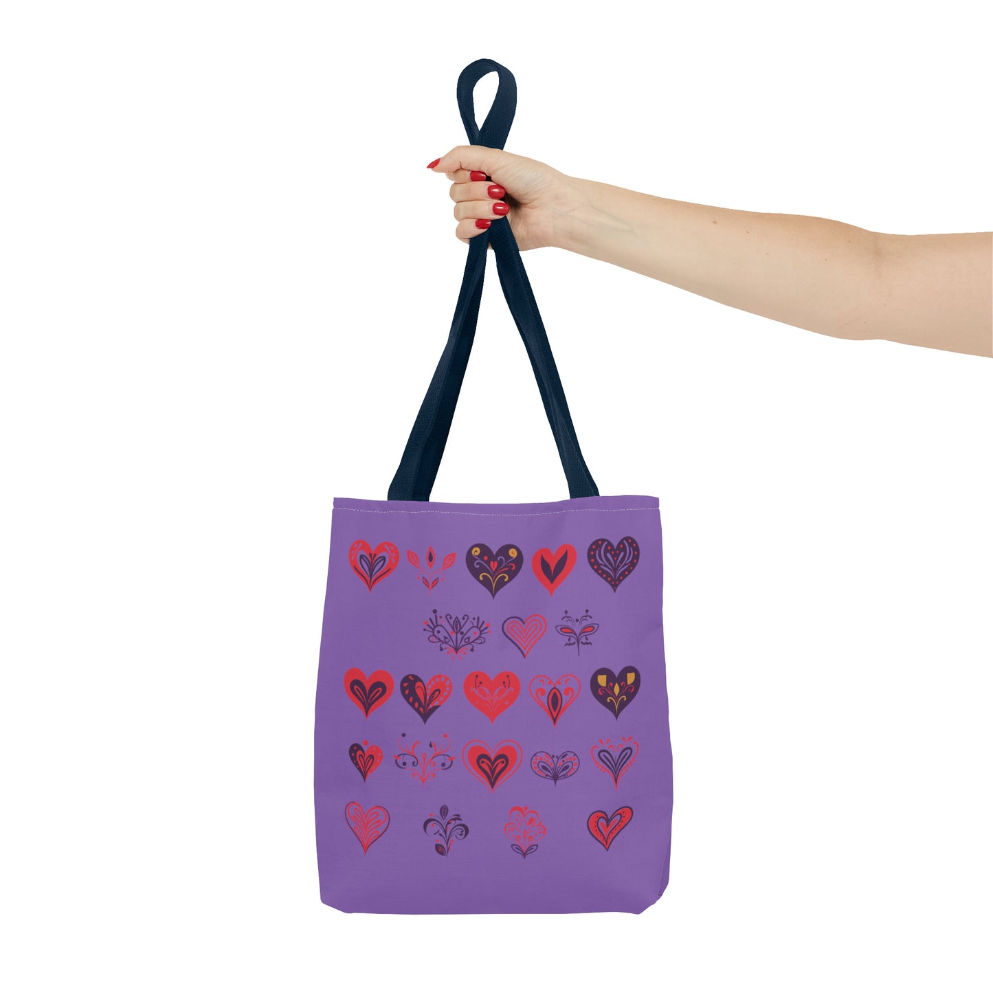 Valentine's light purple Tote Bag (AOP)