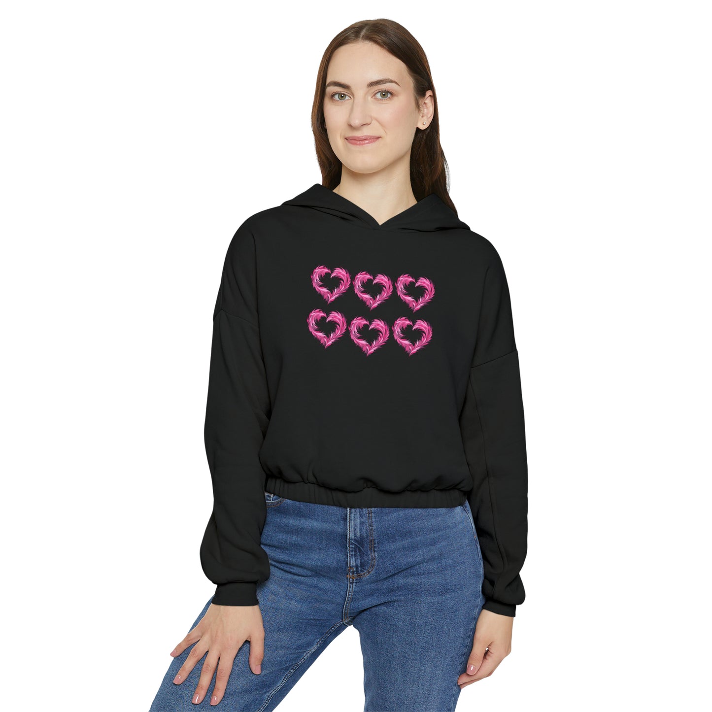 Valentine's best Gift, Women's Cinched Bottom Hoodie