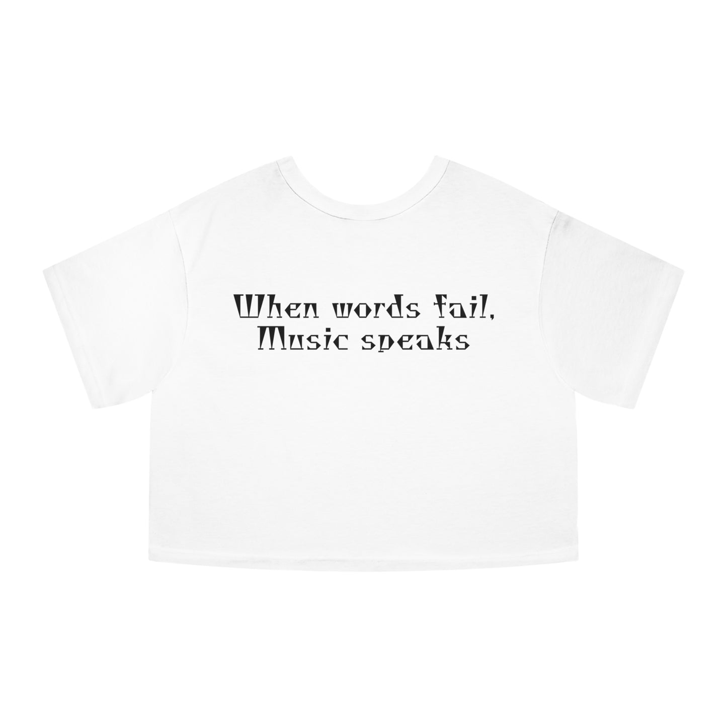 Valentine's and musical combination Champion Women's Heritage Cropped T-Shirt for valentine's day.