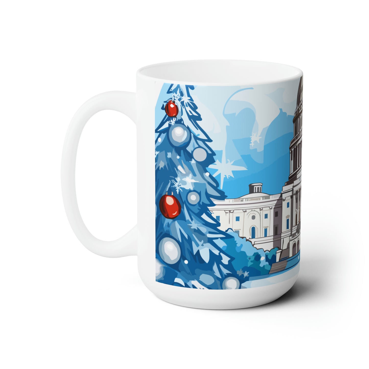 Washington DC in Christmas decorations Ceramic Mug15oz