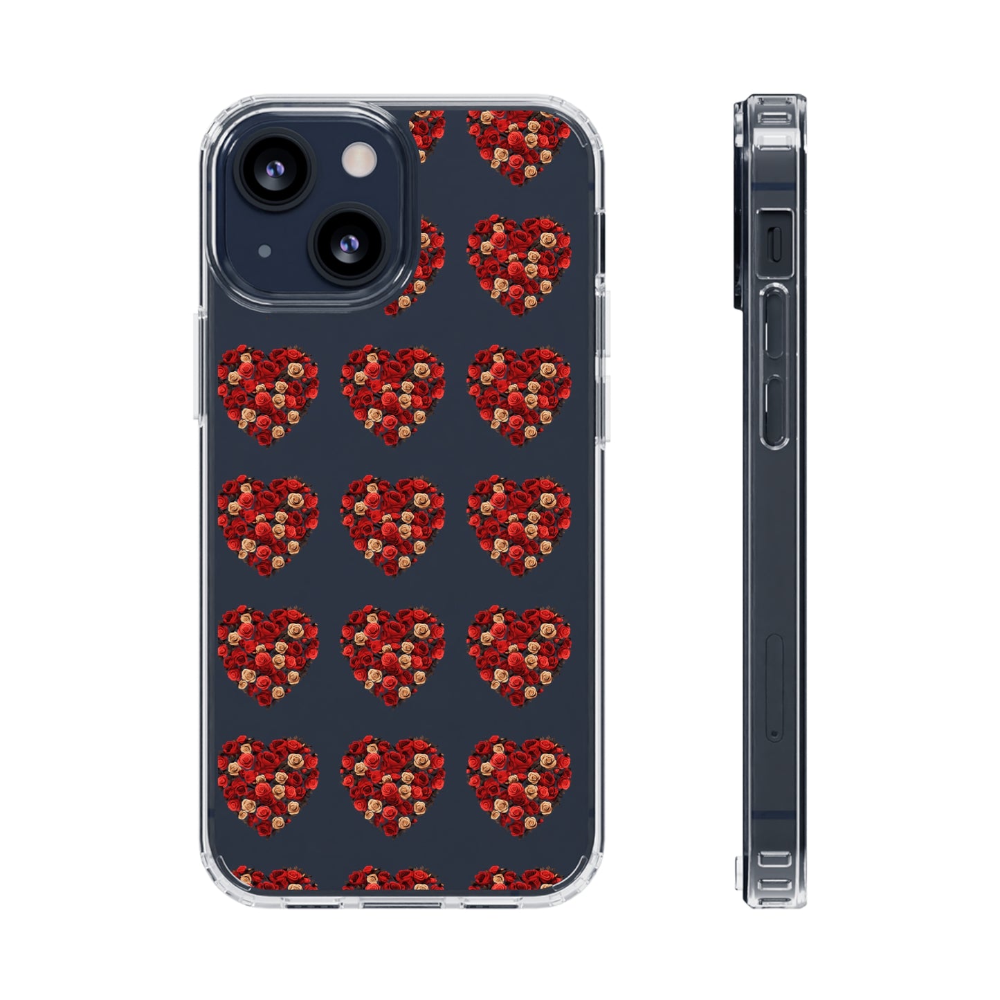 Valentine's day flourish heart shape design cases