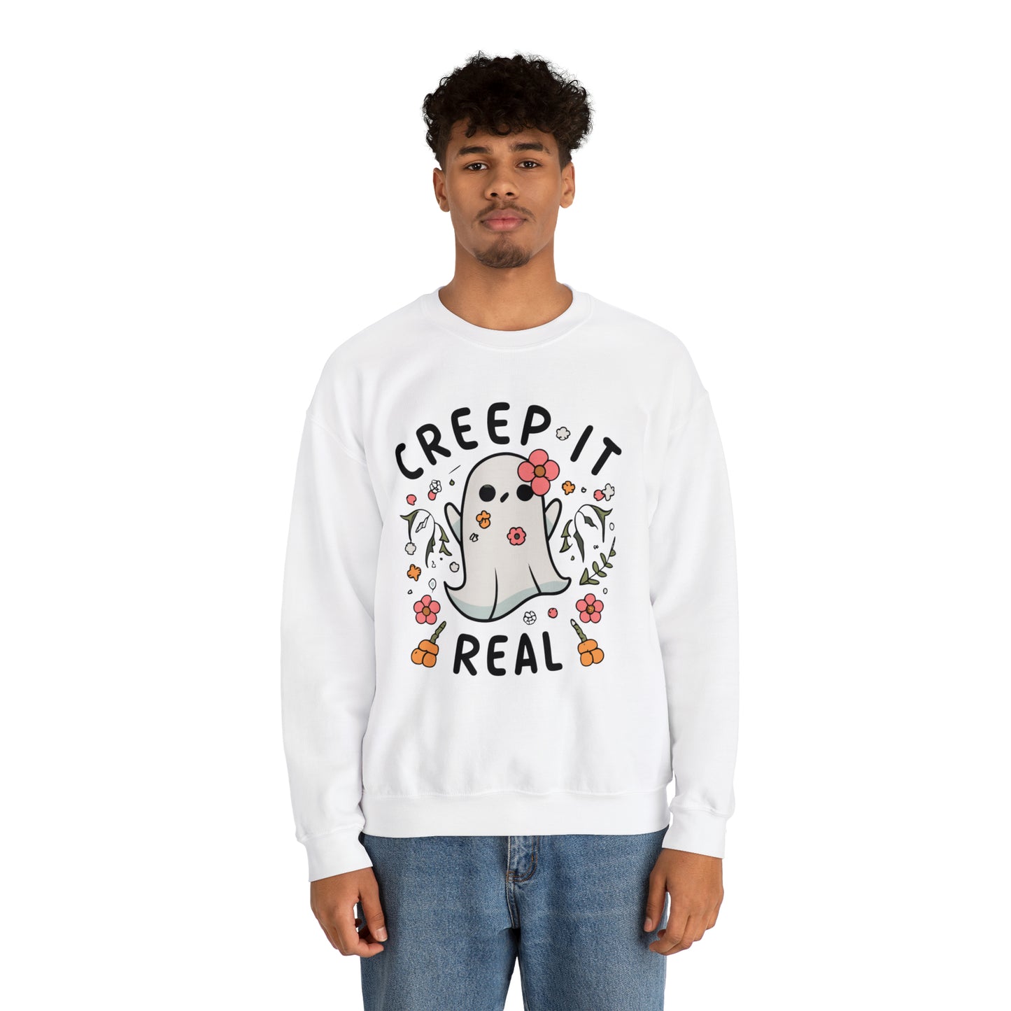 Creep It Real Sweatshirt, Spooky Season Halloween Sweatshirt, Halloween Costume, Spooky Sweatshirt, Halloween Gifts