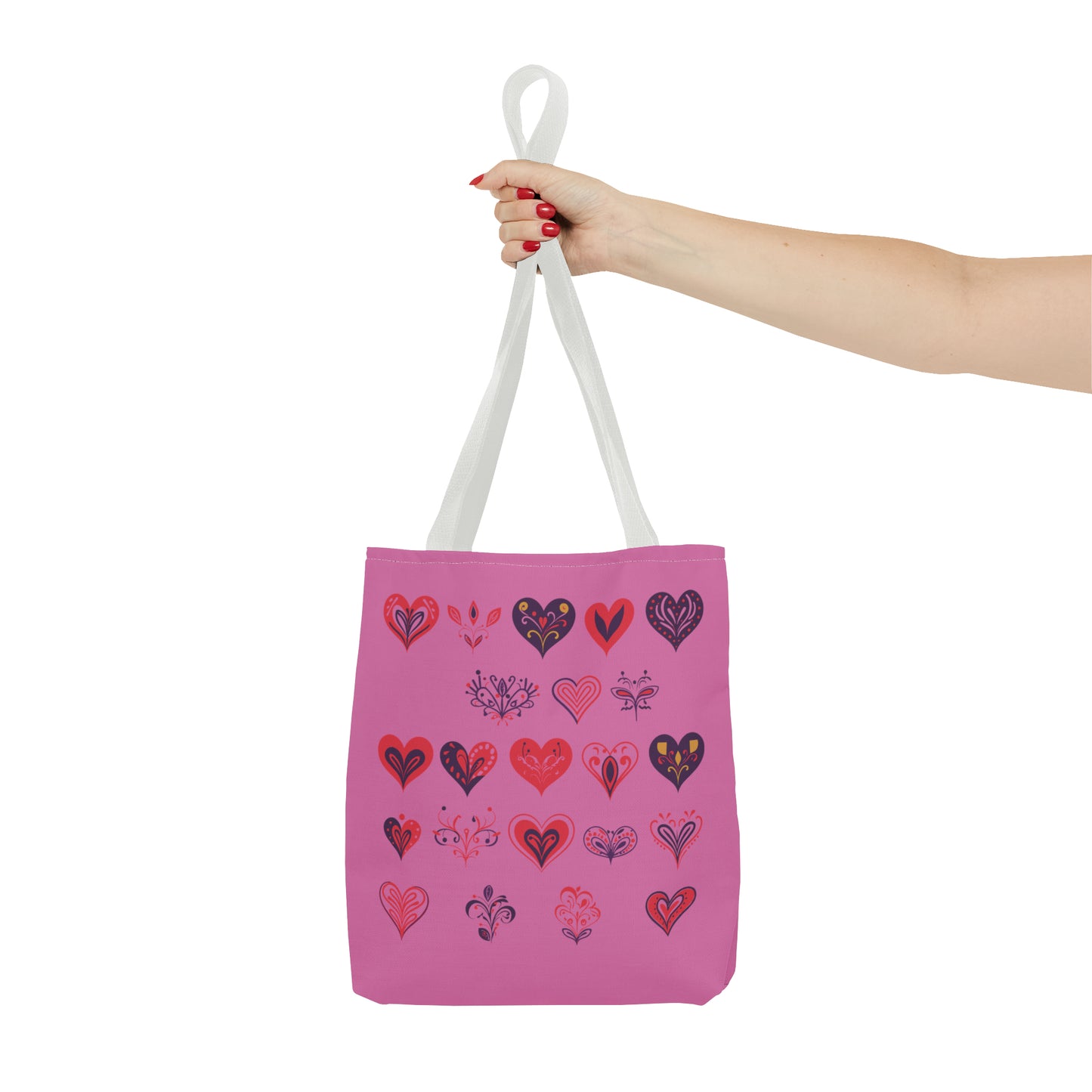 Valentine's light pink Tote Bag (AOP)