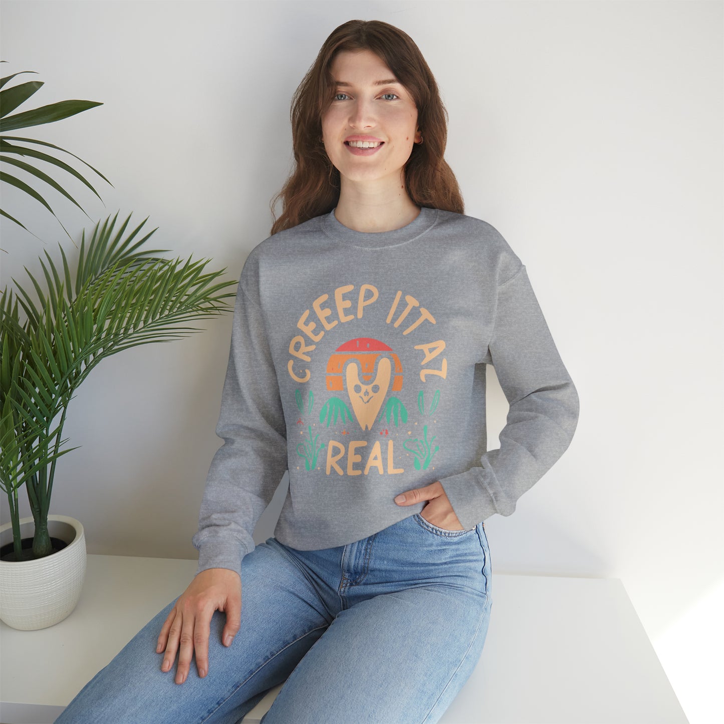 Creep It Real Halloween Sweatshirt, Spooky Season Halloween Sweatshirt, Halloween Costume, Spooky Sweatshirt, Halloween Gifts